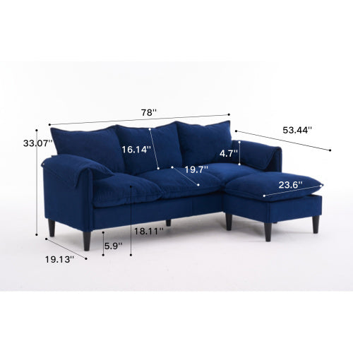 Convertible Combination Sofa Sofa L-Shaped Sofa