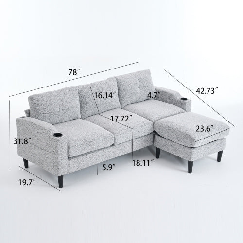 Convertible Combination Sofa Sofa LShaped Sofa.